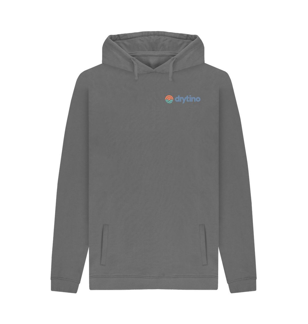 Slate Grey Drytino 100% Organic Hoodie - Traditional Logo