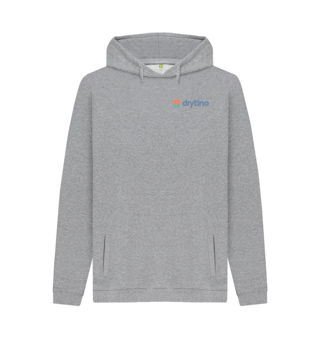 Light Heather Drytino 100% Organic Hoodie - Traditional Logo