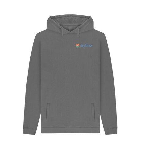 Slate Grey Drytino 100% Organic Hoodie - Traditional Logo