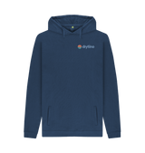 Navy Printed Hoody Front
