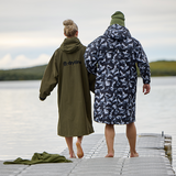 drytino Black Camouflage Shell with Grey Lining - Long Sleeved Robe