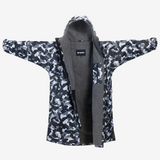 drytino Black Camouflage Shell with Grey Lining - Long Sleeved Robe