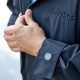 drytino Black with Black Mesh Lining Windbreaker - Lightweight Long Sleeved Robe