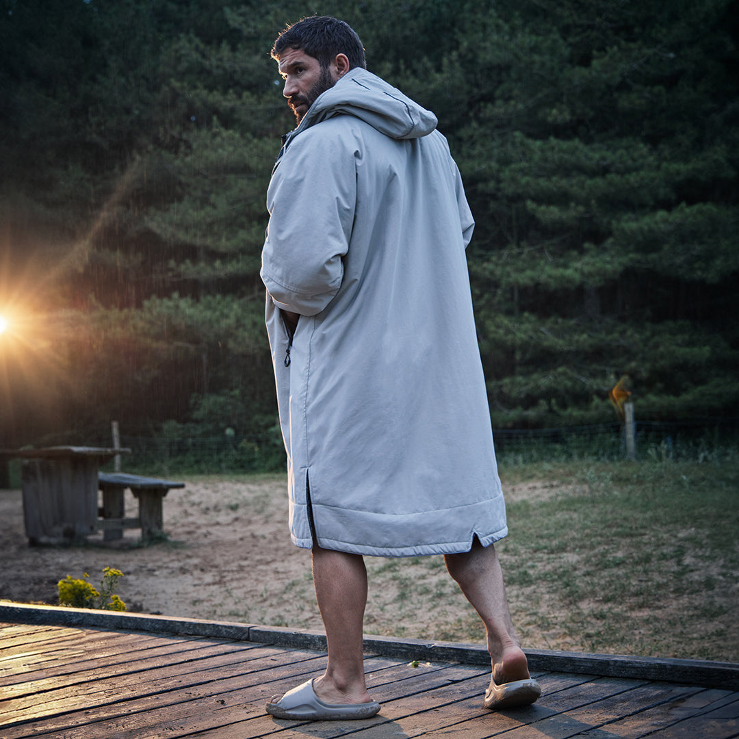 2026 Season drytino Grey Shell with Grey Lining - Long Sleeved Robe