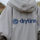 DryTino Kids Grey Shell with Grey Lining - Long Sleeved Robe