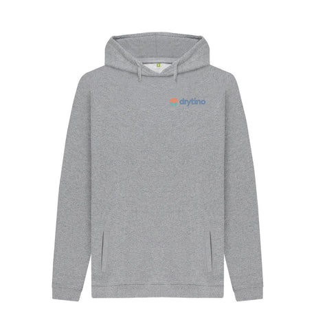 Light Heather Drytino 100% Organic Hoodie - Traditional Logo