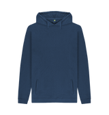 Navy Printed Hoody Front