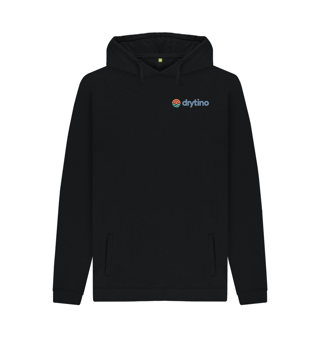 Black Printed Hoody Front
