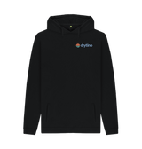 Black Printed Hoody Front