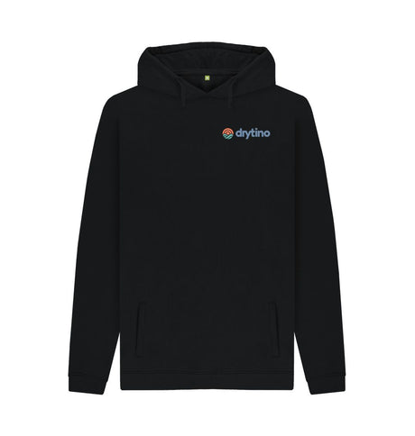 Black Drytino 100% Organic Hoodie - Traditional Logo