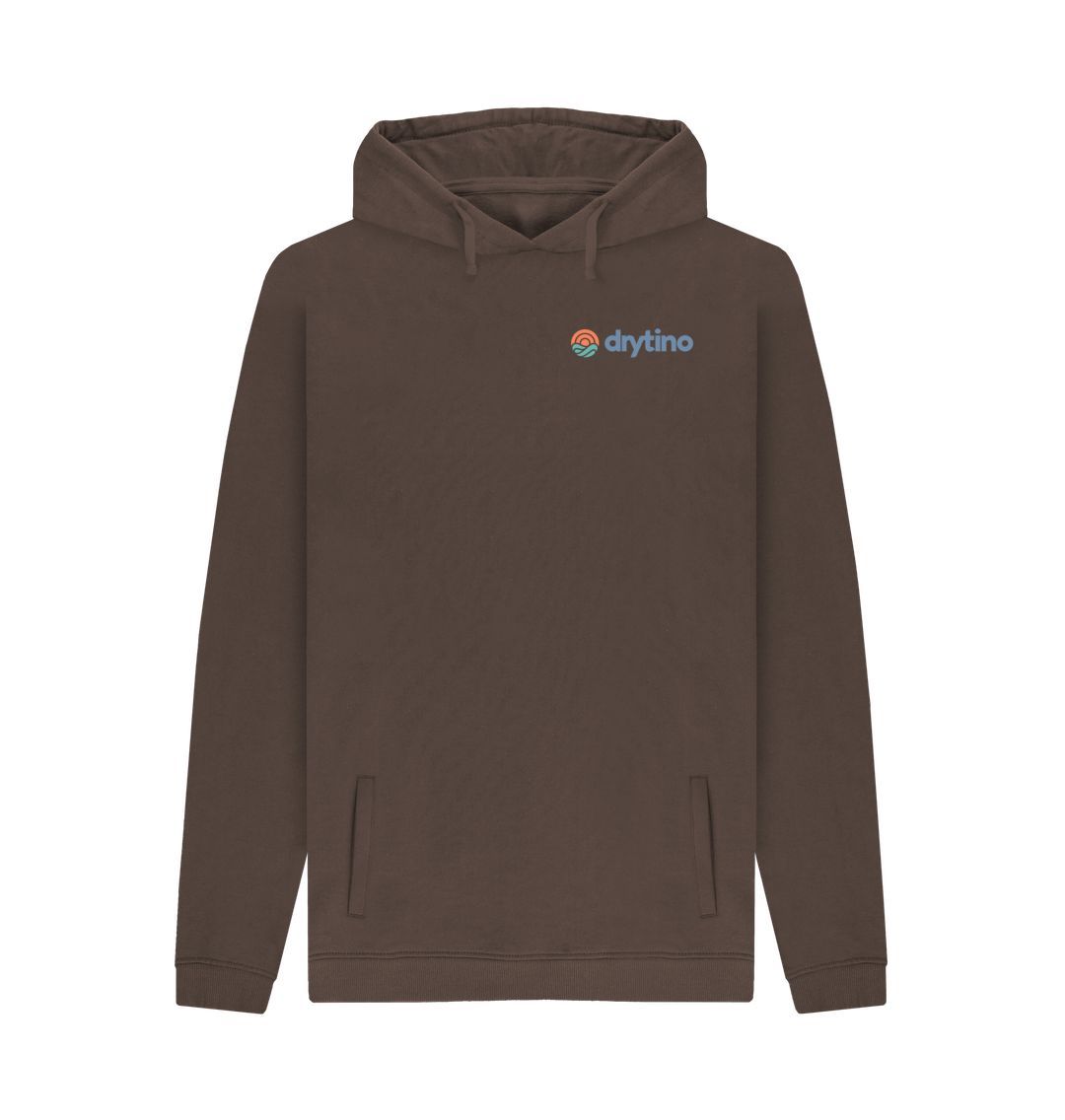 Chocolate Drytino 100% Organic Hoodie - Traditional Logo