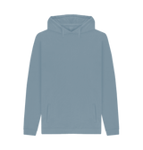 Stone Blue Printed Hoody Front