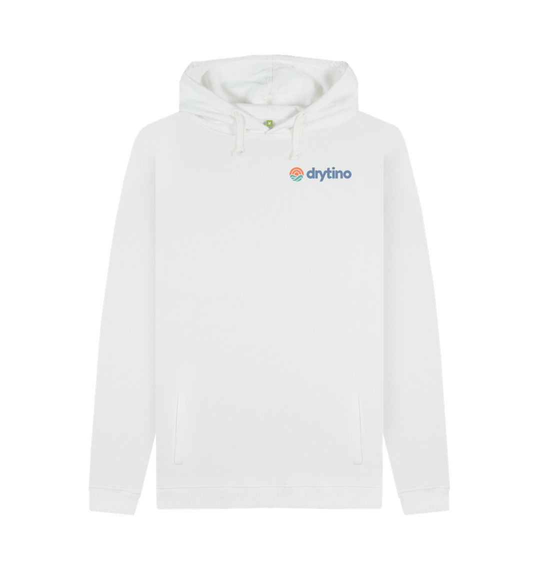 White Drytino 100% Organic Hoodie - Traditional Logo