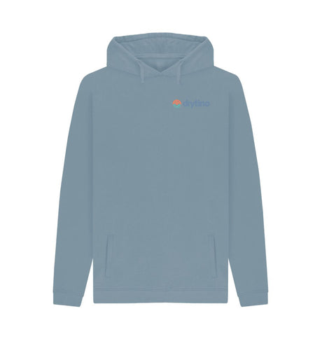 Stone Blue Drytino 100% Organic Hoodie - Traditional Logo